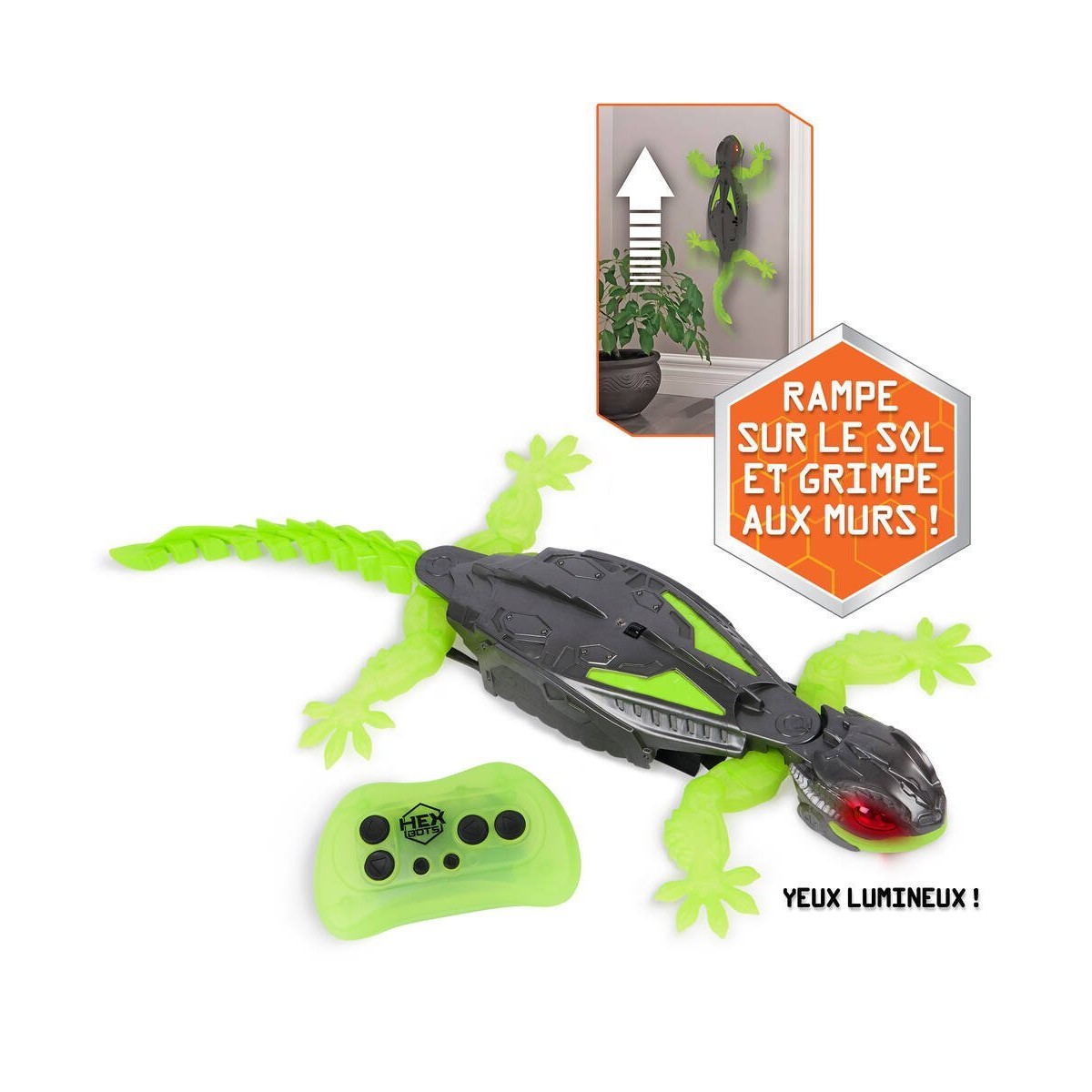 HEX Robot RC : Jeu Radiocommandé Gecko Grimpant