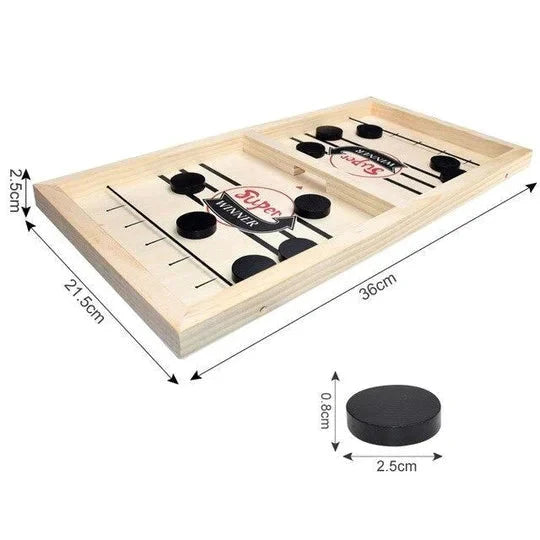 Jeu de Hockey en Bois Premium - SlingGame™ éducatif