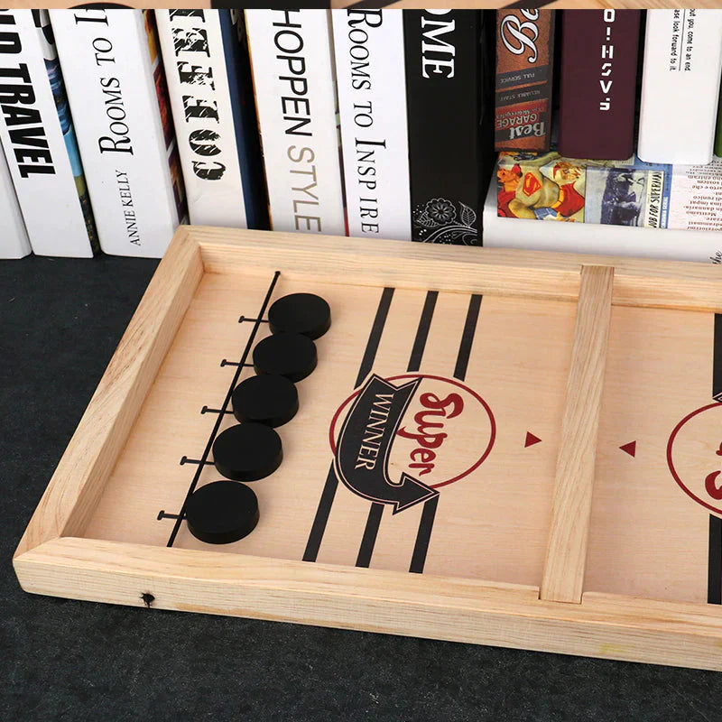 Jeu de Hockey en Bois Premium - SlingGame™ éducatif