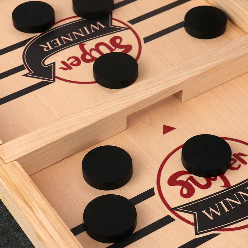 Jeu de Hockey en Bois Premium - SlingGame™ éducatif