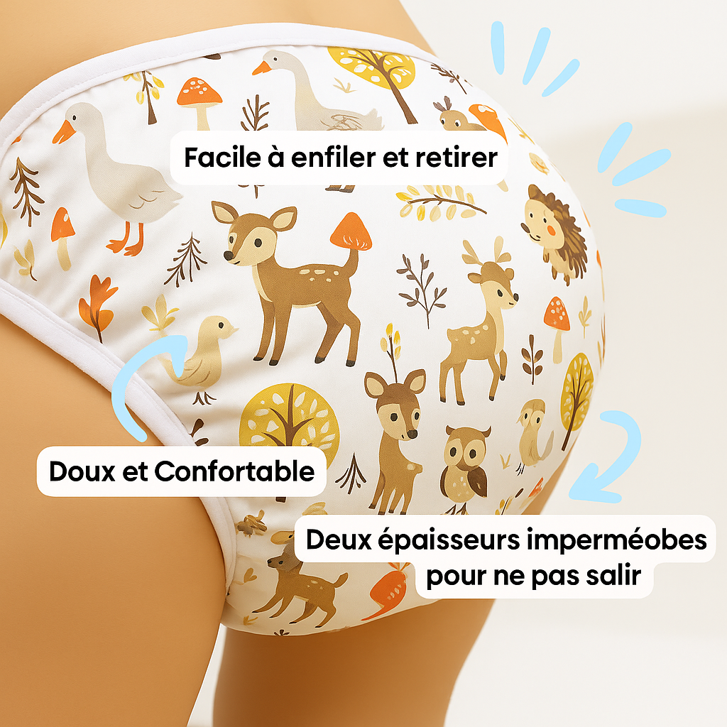 Culottes d’Apprentissage Réutilisables (Pack évolutif) - Par Coucheco