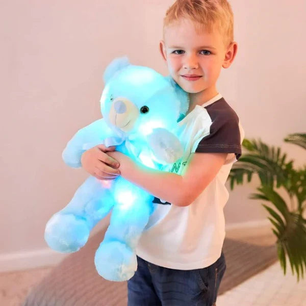 Ours en Peluche Lumineux Doux - Bamba Bleu / Offre Single Baby & Toddler