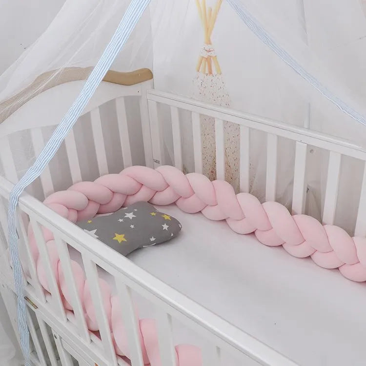 Tresse de lit pour bébé artisanale en velour | MyBed