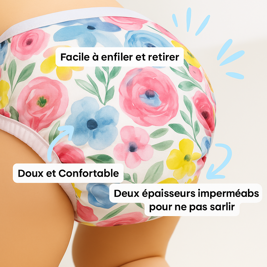 Culottes d’Apprentissage Réutilisables (Série Terra & Fauna) - Par Coucheco