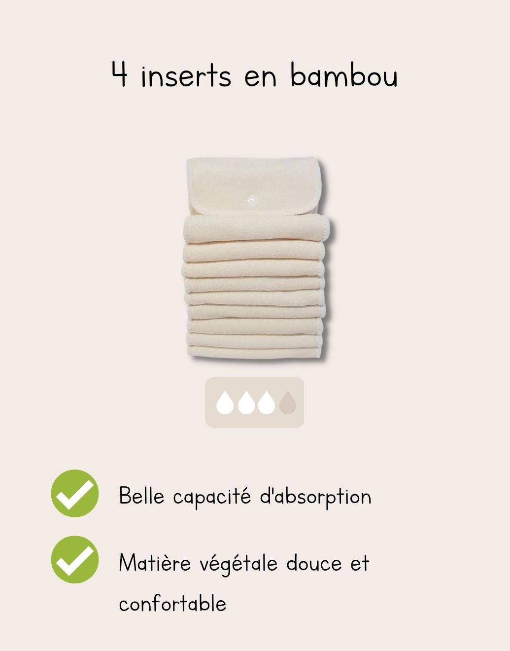Pack de 4 Couches Lavables Évolutives + Accessoires Complets - Kit Aventure